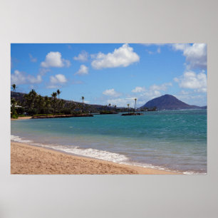 Poster de Vista Cênica da Costa do Havaí