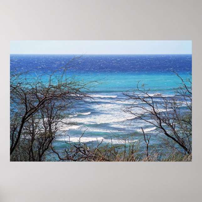 Poster de Vista Cênica do Oceano (Frente)