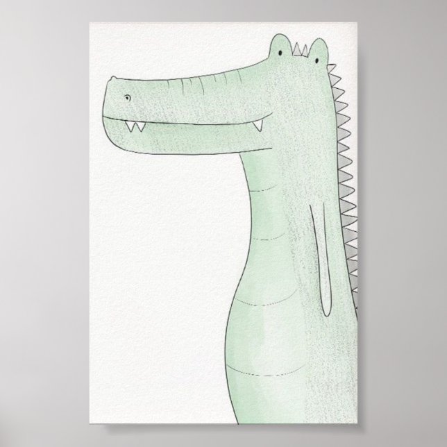 Poster de viveiro - Crocodilo (Frente)