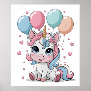 Poster de viveiro do Unicorn