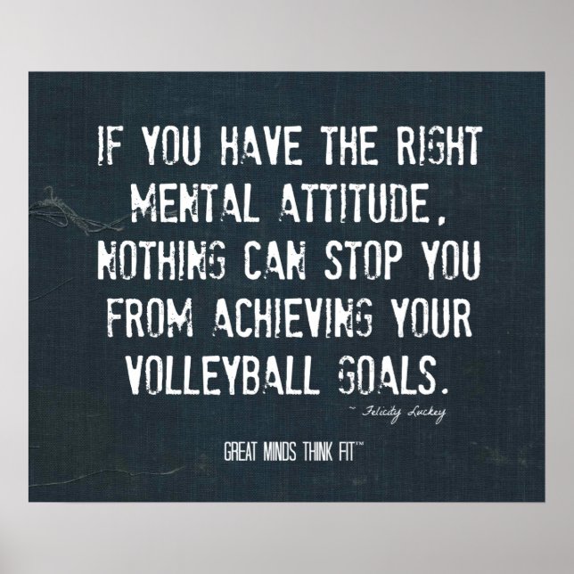 Poster de Voleibol 003 - Inspiração de Denim (Frente)