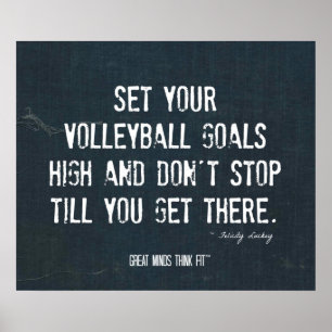 Poster de Voleibol 004 - Inspiração de Denim