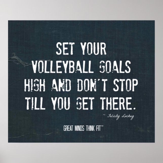 Poster de Voleibol 004 - Inspiração de Denim (Frente)