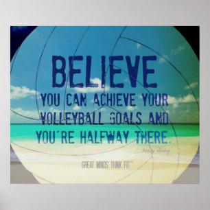 Poster de Voleibol de Praia 015 para Motivação