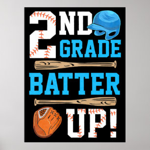 Poster De Volta à Escola 2ª Série Rebata o Beisebol