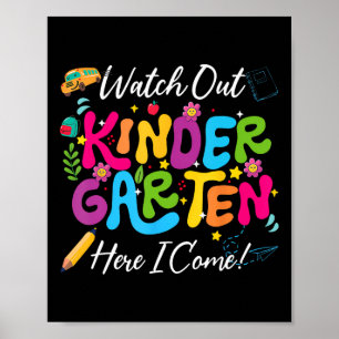 Poster De Volta À Escola Assista Ao Jardim De Infância Aq