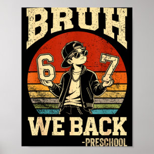 Poster De volta à escola, cara, de volta à pré-escola 6 7