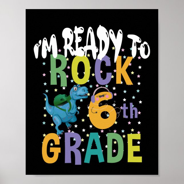 Poster De Volta à Escola Estou Pronto Para Balançar 6º An (Frente)