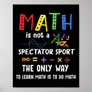 Poster De Volta à Escola Matemática Não é um Esporte de E