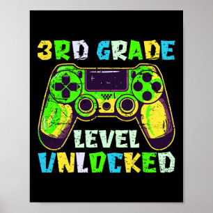 Poster De Volta à Escola Meninos 3ª Série Gamer Primeiro 