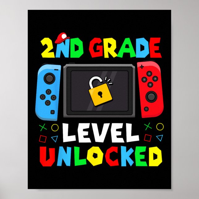 Poster De Volta à Escola Nível 2ª Série Desbloqueado Game (Frente)