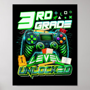 Poster De Volta à Escola Nível 3ª Série Desbloqueado Game