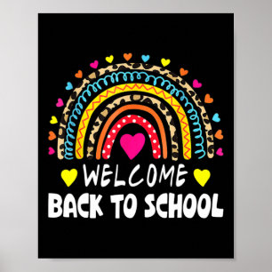 Poster De Volta À Escola No Primeiro Dia De Professores