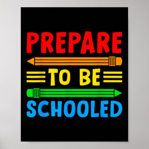 Poster De Volta À Escola O Ensino Engraçado Prepara-Se Pa