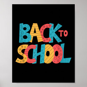 Poster De Volta à Escola - Palavras Divertidas e Colorida
