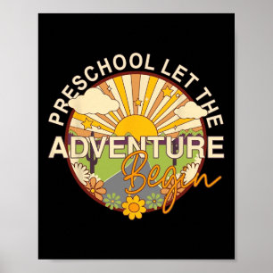 Poster De Volta à Escola Pré-Escolar Que Aventura Começa