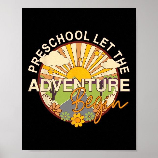 Poster De Volta à Escola Pré-Escolar Que Aventura Começa  (Frente)