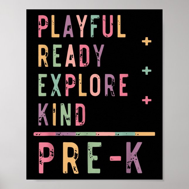 Poster De Volta à Escola Retro Divertido Pronto Explorar  (Frente)