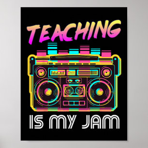 Poster De volta à Escola Retro Ensino é Meu Docente dos a