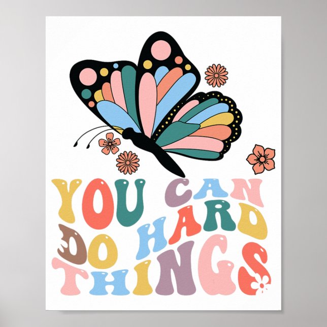 Poster De Volta À Escola Você Pode Fazer Coisas De Duro (Frente)