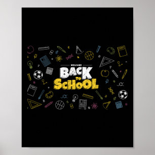 Poster De Volta À Faculdade Máscara Engraçado Professor E