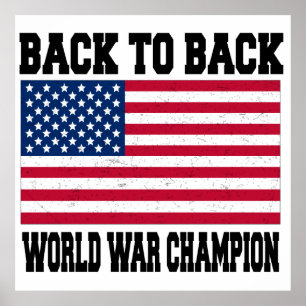 Poster De volta ao campeão traseiro da guerra mundial