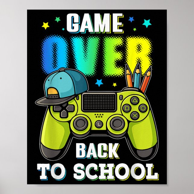 Poster De Volta Ao Jogo Da Escola Para Rapazes Jovens Jog (Frente)