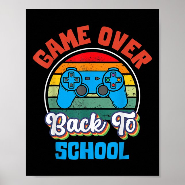 Poster De Volta Ao Jogo De Diversão Escolar Sobre Estudan (Frente)