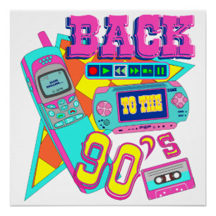 Pôster De volta ao Neon Arcade dos anos 90