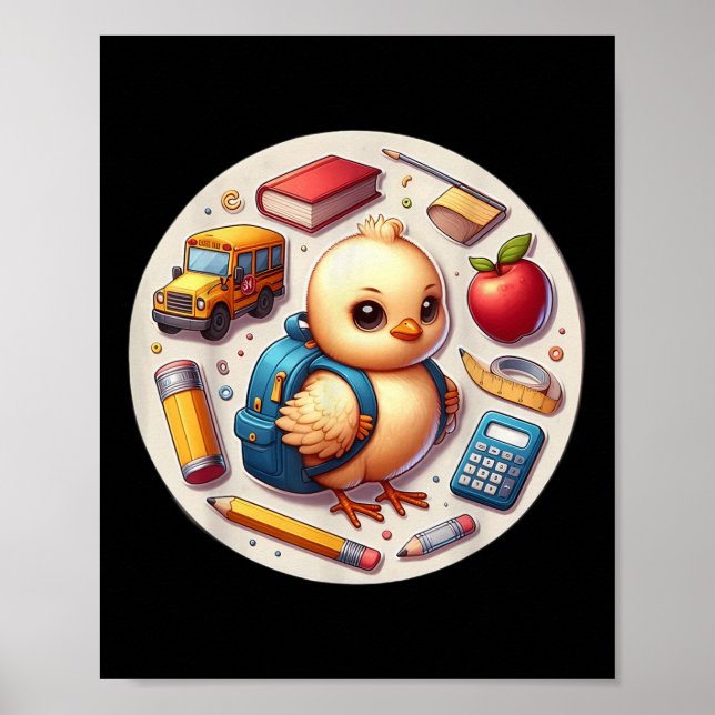 Poster De Volta Ao Pintinho Da Escola Meninos Meninos Est (Frente)