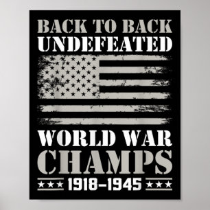 Poster De Volta Aos Inderrotados Campeões Da Guerra Mundi