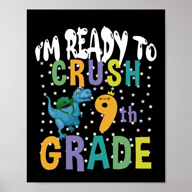 Poster De Volta às Aulas Estou Pronto Para Detonar o 9º A (Frente)