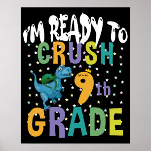 Poster De Volta às Aulas Estou Pronto Para Detonar o 9º A