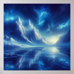 Poster De Volta às Aulas Frozen Indigo Horizon