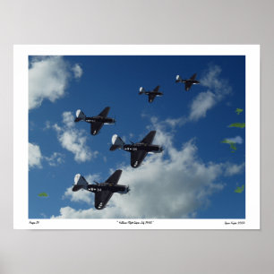 Poster de voo Helldiver Saipan 1944