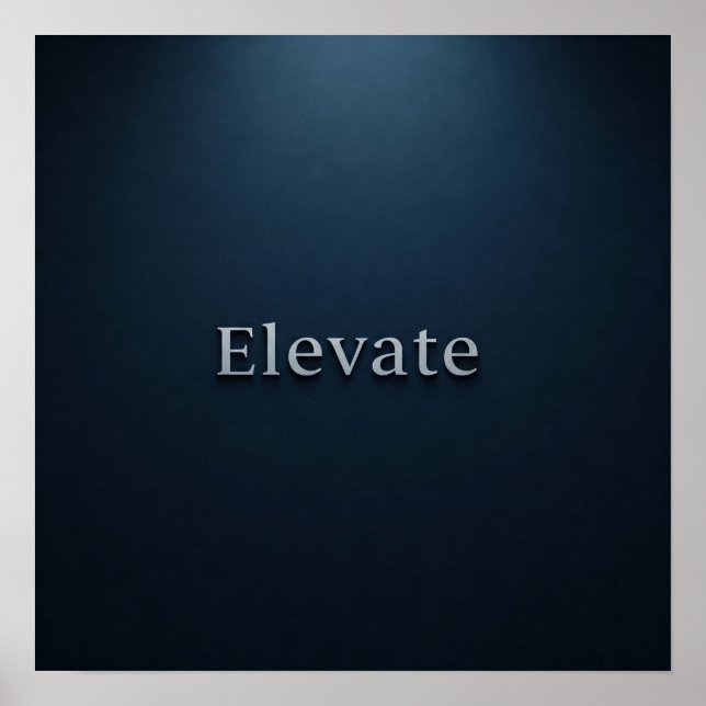poster de Wall Art "Elevate" | Minimalista & Mo (Frente)