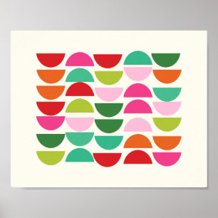 Poster de Wall Art em Formas Geométricas de Natal