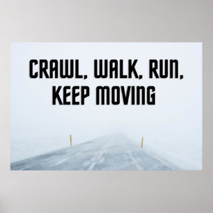 poster de Wall Art Inspiracional "Continuar Movend