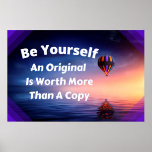 poster de Wall Art Personalizado "Seja Você Mesmo