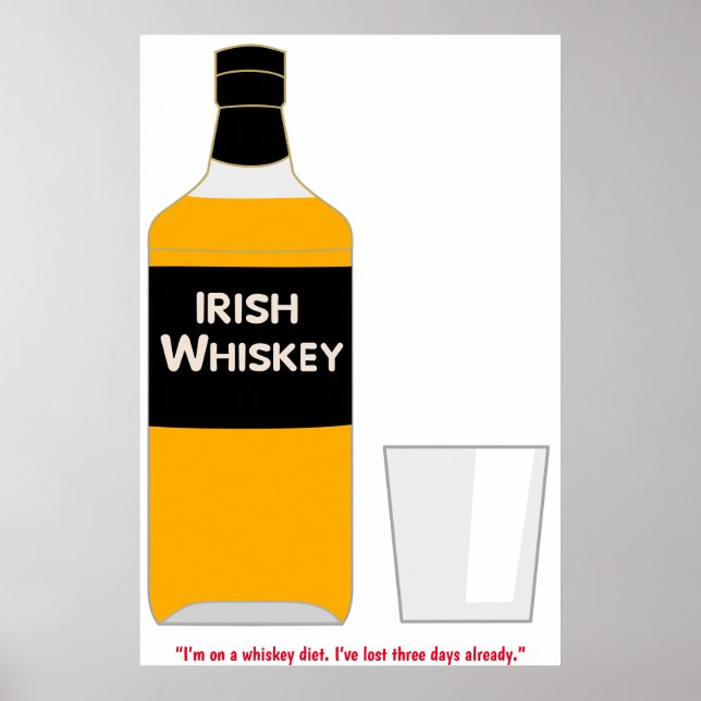 Poster de Whiskey irlandês (Frente)