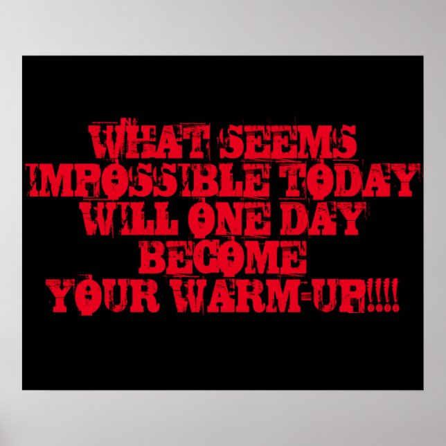 Poster de Workout Motivacional (Frente)