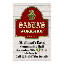 Poster de Workshop de papai noel