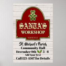 Poster de Workshop de papai noel