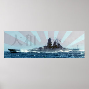 POSTER DE YAMATO DA NAVIO DE GUERRA