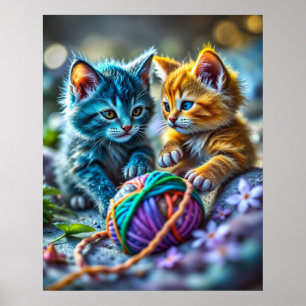 Poster de Yarn gatinho