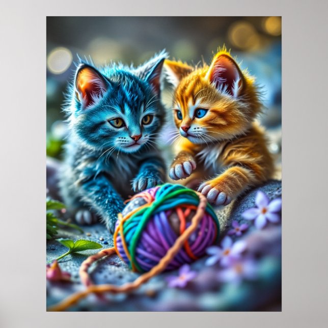 Poster de Yarn gatinho (Frente)
