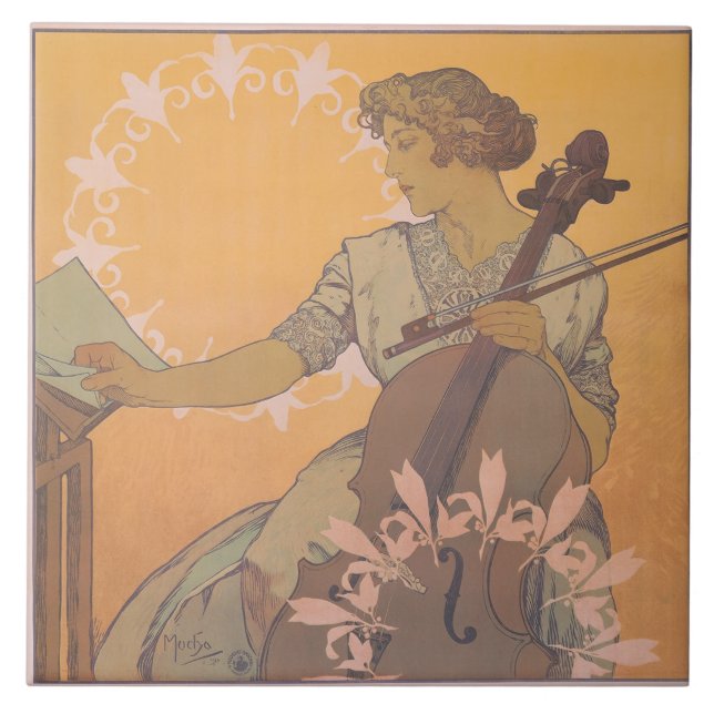 Poster de Zdenka Cerny por Alphonse Mucha (Frente)