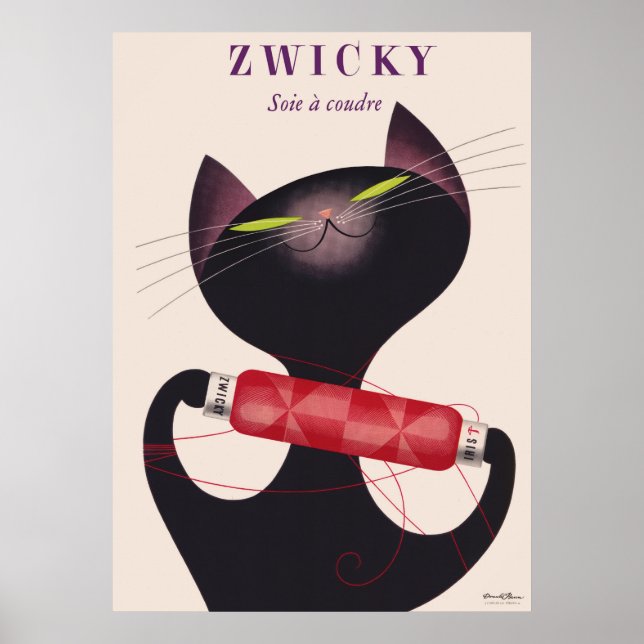 Poster de Zwicky Cat por Donald Brun (Frente)