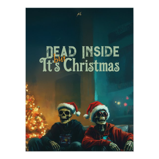 Pôster Dead Inside... But It’s Christmas (Frente)