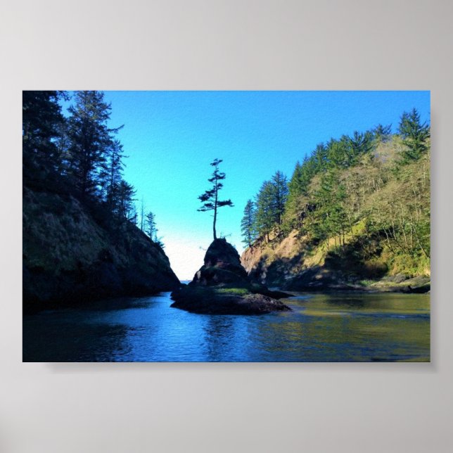 Poster Dead Man's Cove, Cape Disappointment, WA (Frente)